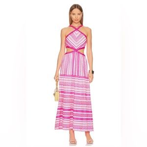 Darynda Dress in Fuchsia-SAYLOR